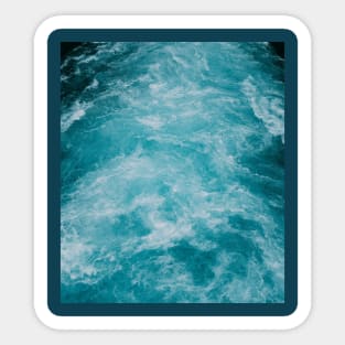 blue ocean waves Sticker